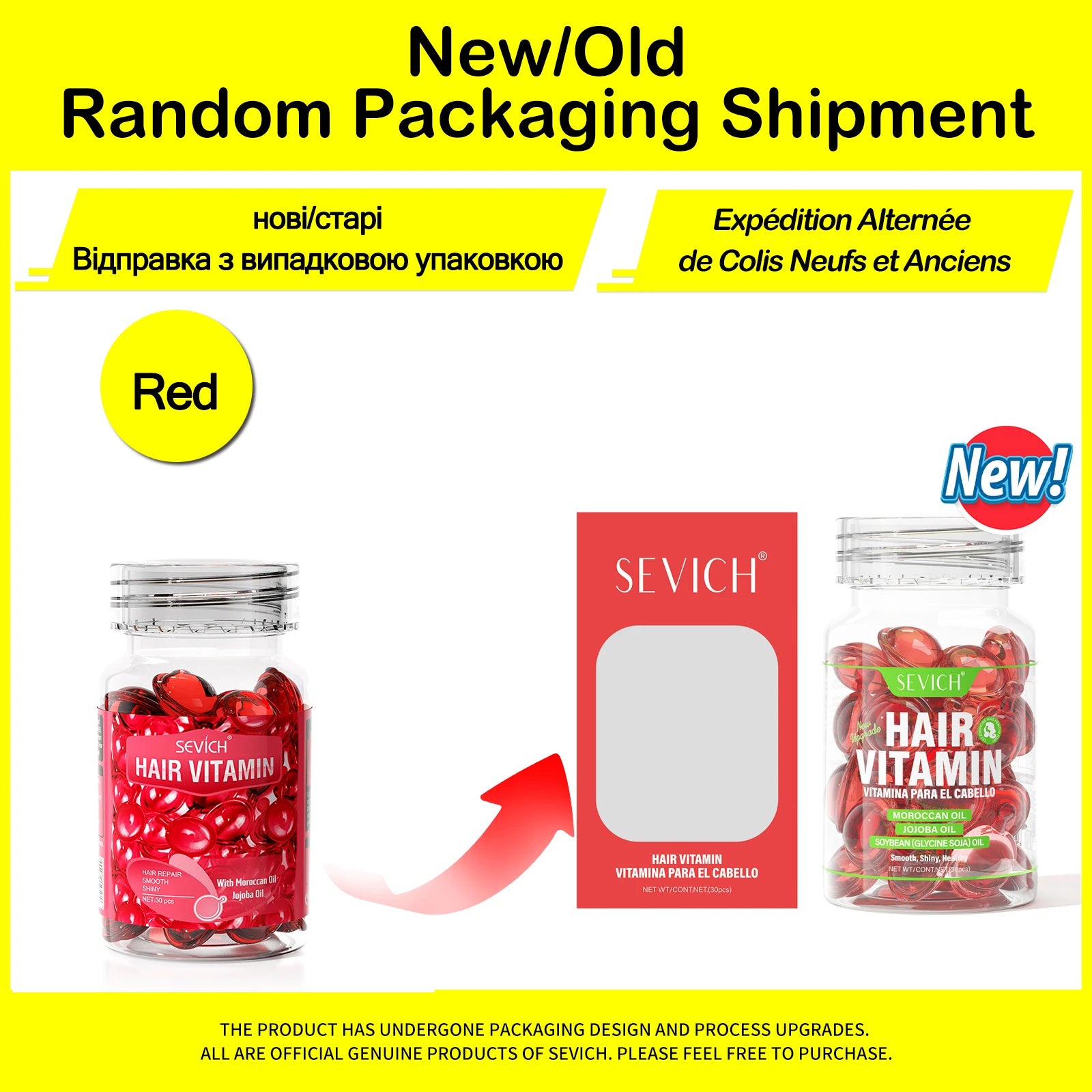 30Pcs Anti Hair Loss Hair Vitamin Capsule Oil Keratin Complex Oil Smooth Silky Hair Serum Hair Mask Repair Frizz Damaged Sevich