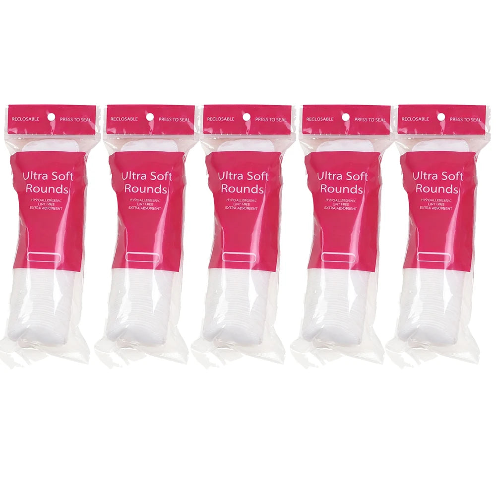 100/200/300/500Pcs/Pack Cotton Rounds Cosmetic Cotton Pads Round Ultra Soft  for Makeup Removal Skin Care Facial Cleaning