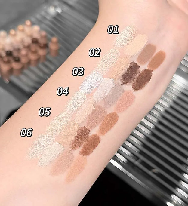 4-in-1 Multi-Color Contouring Stick Nose Shadow Contour Silky Matte Cream Easy Application for Facial Brightening Product
