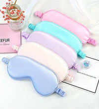 1PC Women Imitated Silk Sleep Eye Mask Portable Travel Eyepatch Nap Eye Patch Rest Blindfold Eye Cover Sleeping Night Eyeshade - BlissFully