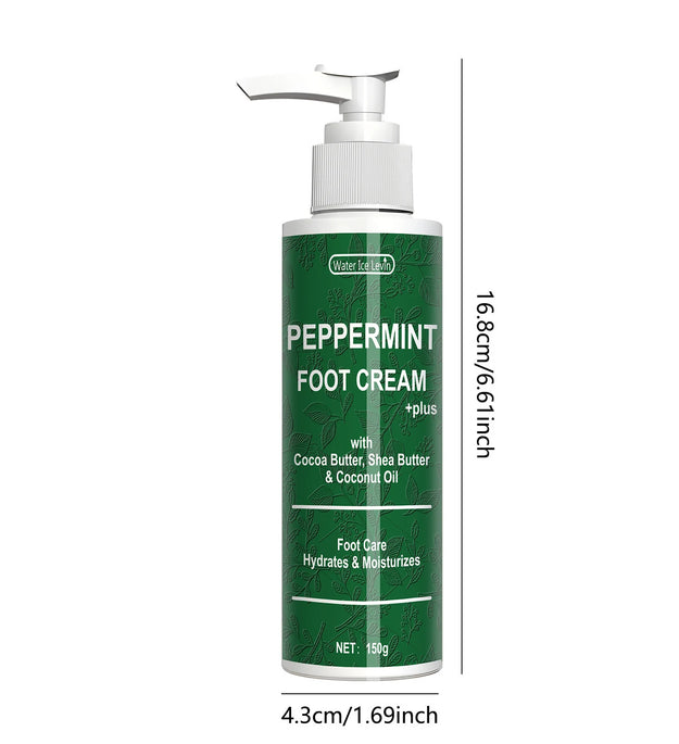 Mint Foot Cream - Moisturizing Skin - Alcohol-Free, Dry Foot Care Cream for Men and Women - Suitable for Dry Feet | Mint Foot Cream