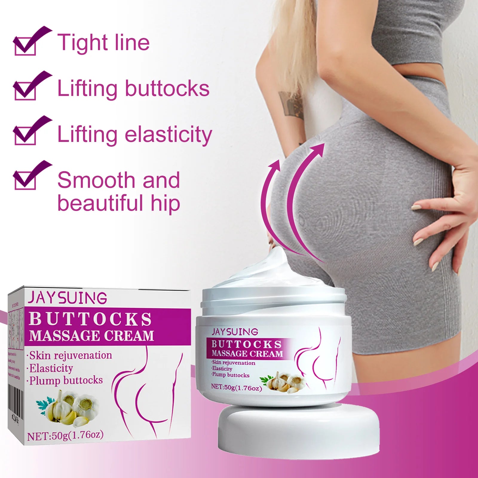 Hip Buttock Care Cream Women Butt Firming Lifting Shaping Moisturizing Body Massager Lotion Peach Plump Buttocks Care Cream