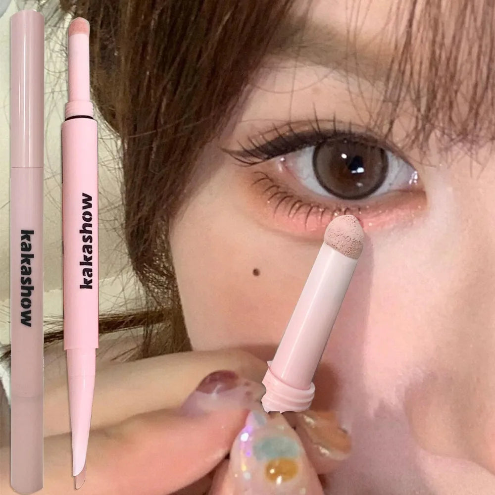 Double-end Lying Silkworm Eyeliner Pencil Diamond Glitter Matte Aegyosal Pen Brightening Cream Shadow Highligher Eye Makeup