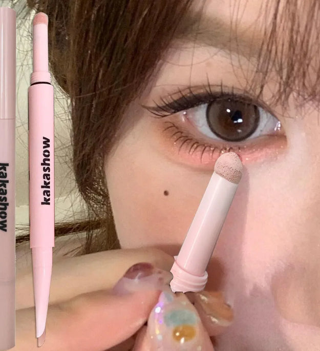 Double-end Lying Silkworm Eyeliner Pencil Diamond Glitter Matte Aegyosal Pen Brightening Cream Shadow Highligher Eye Makeup