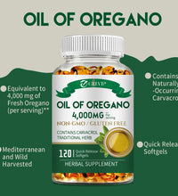 Oil of Oregano 4000mg - Relieves Bloating and Flatulence, Boosts Immunity - BlissFully