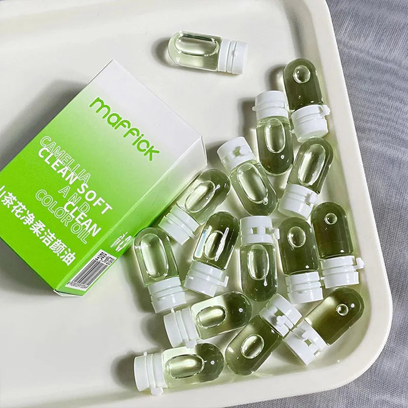 Maffick Camellia Cleansing Oil - Single-Use Packs, Deep Cleansing, Gentle Makeup Removal, Portable and Convenient