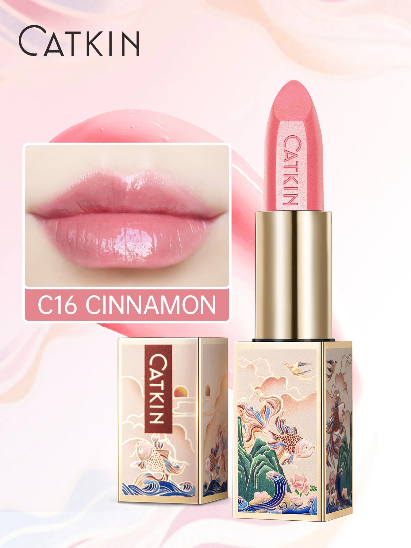 CATKIN SPARKLING LIP BALM MOONLIGHT COLOR-CHANGING LIP STICK - NEW SERIES