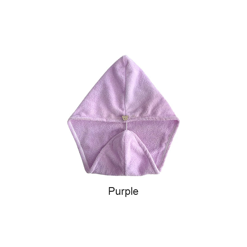 Microfiber Hair Towel Wrap for Women, Shower Spa Head Wrap Hair Drying Hat Turban Microfiber Terry Dry Absorbent Quick Dry Hair - BlissFully