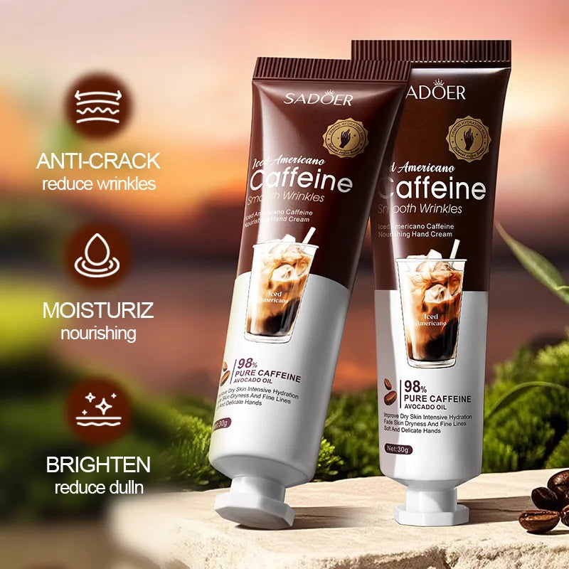 Ice American Coffee Hand Cream Set Deeply moisturizes and protects hands during the autumn and winter seasons.