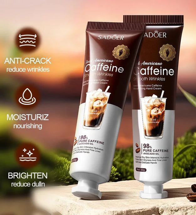 Ice American Coffee Hand Cream Set Deeply moisturizes and protects hands during the autumn and winter seasons.
