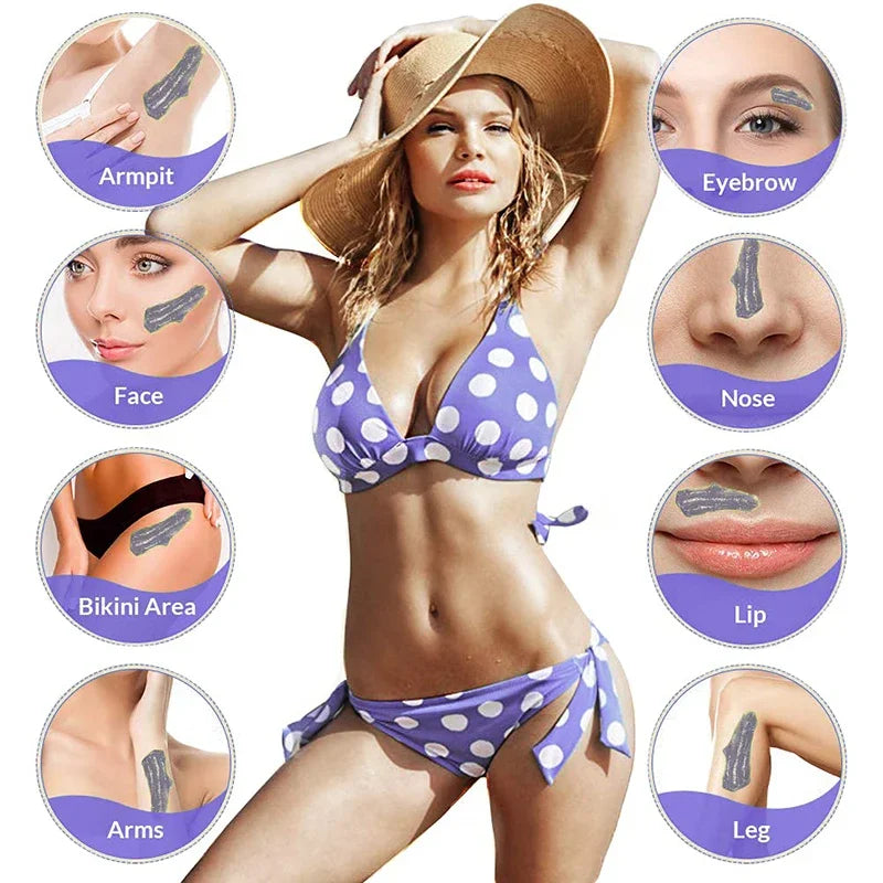 50g Hot Wax Hair Removal Depilatory Waxing Wax Beads for Wax Heater Painless for Body Hairs Removal Beans