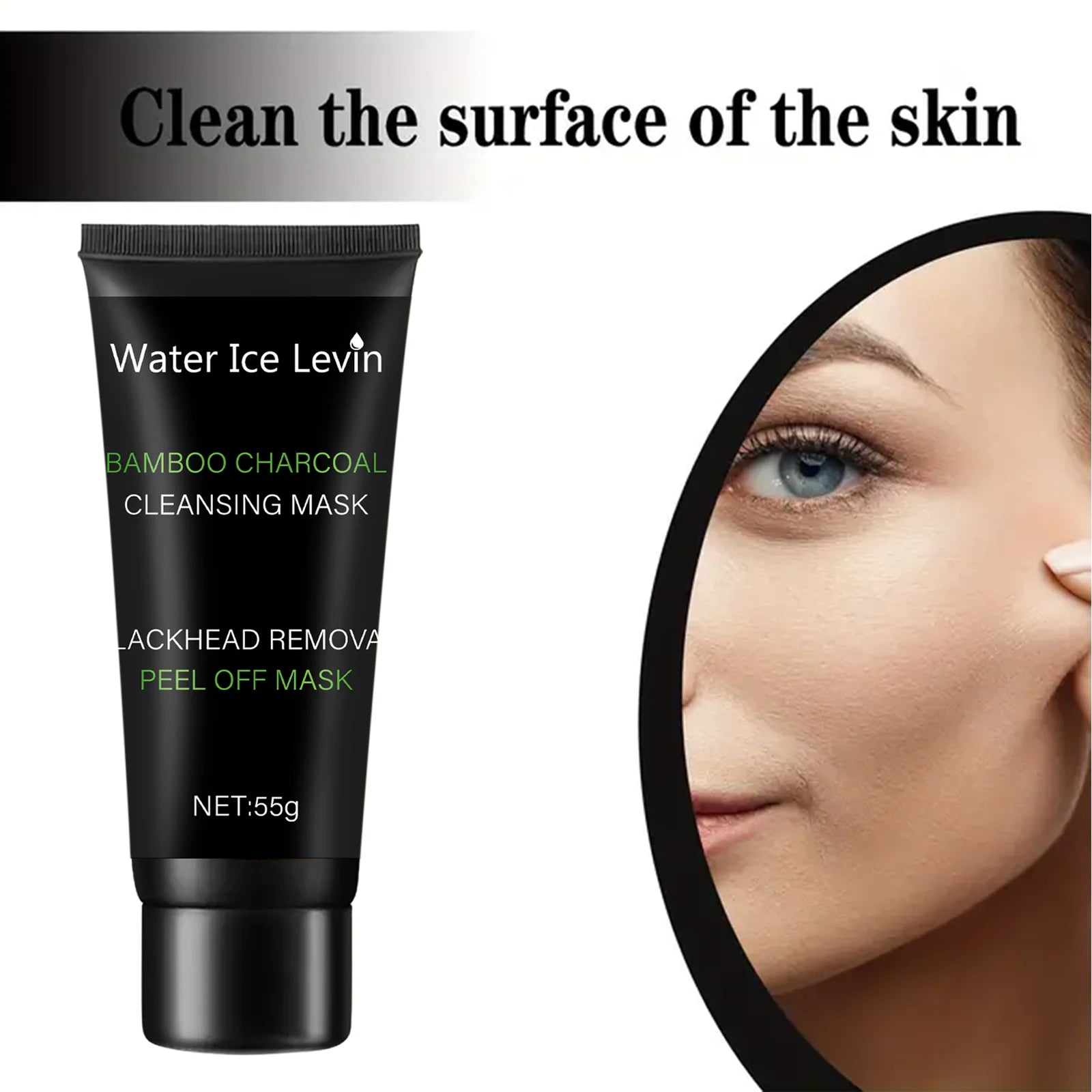 Bamboo charcoal cleansing mask Blackhead Removal Deep Mask Deep Cleansing Cleansing Exfoliating Mask Treatment Black Mask