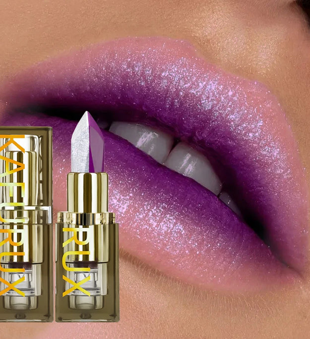 6 Color  Glitter Two-tone Lipstick Purple Black Matte1pc Lipsticks Cosmetics Easy to use Lip Tint Makeup Lip Beauty Red Pigment