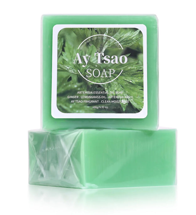 B+Artemisia Plant Essential Oil Soap Containing Lemongrass Essential Oil and Ginger Oil Deeply Cleanses and Moisturizes the Skin