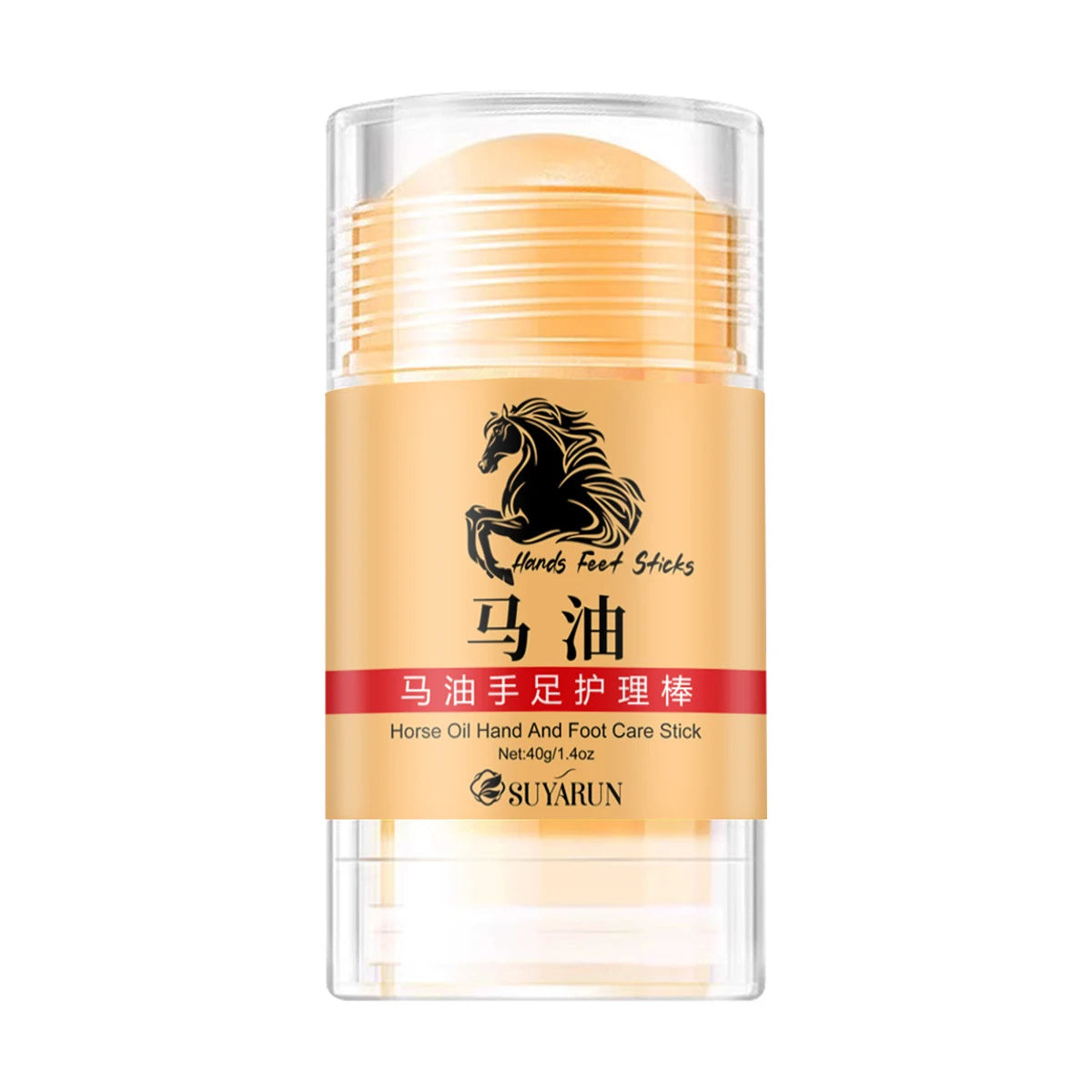 SUYARUN Premium Horse Oil Hand Foot Care Stick-Intense Moisturizing&Repairing Balm for Dry Cracked Skin, Cream for Hands, Feet.