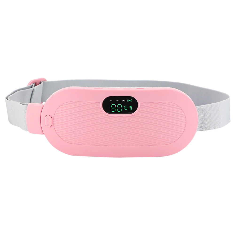 4 Modes Electric Menstrual Heated Pad Warm Uterus Belt Vibrating Waist Massage Period Cramp Warm Palace Waist Belt Massager