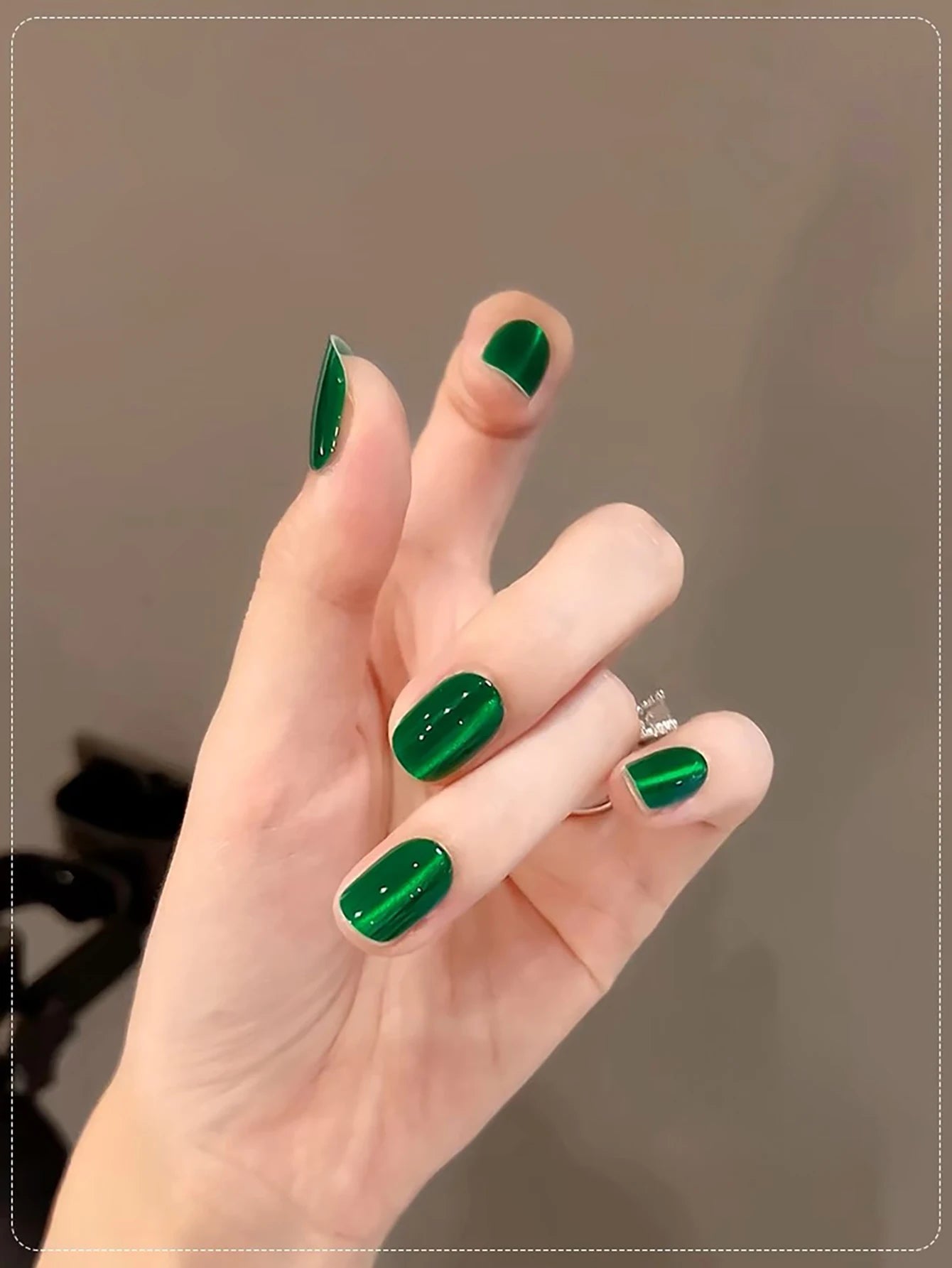 WS Black Glass Cat Magnetic Gel Nail Polish Punk Style Nail Art Manicure Varnis Semi Permanent Gel for Winter Nail Supplies