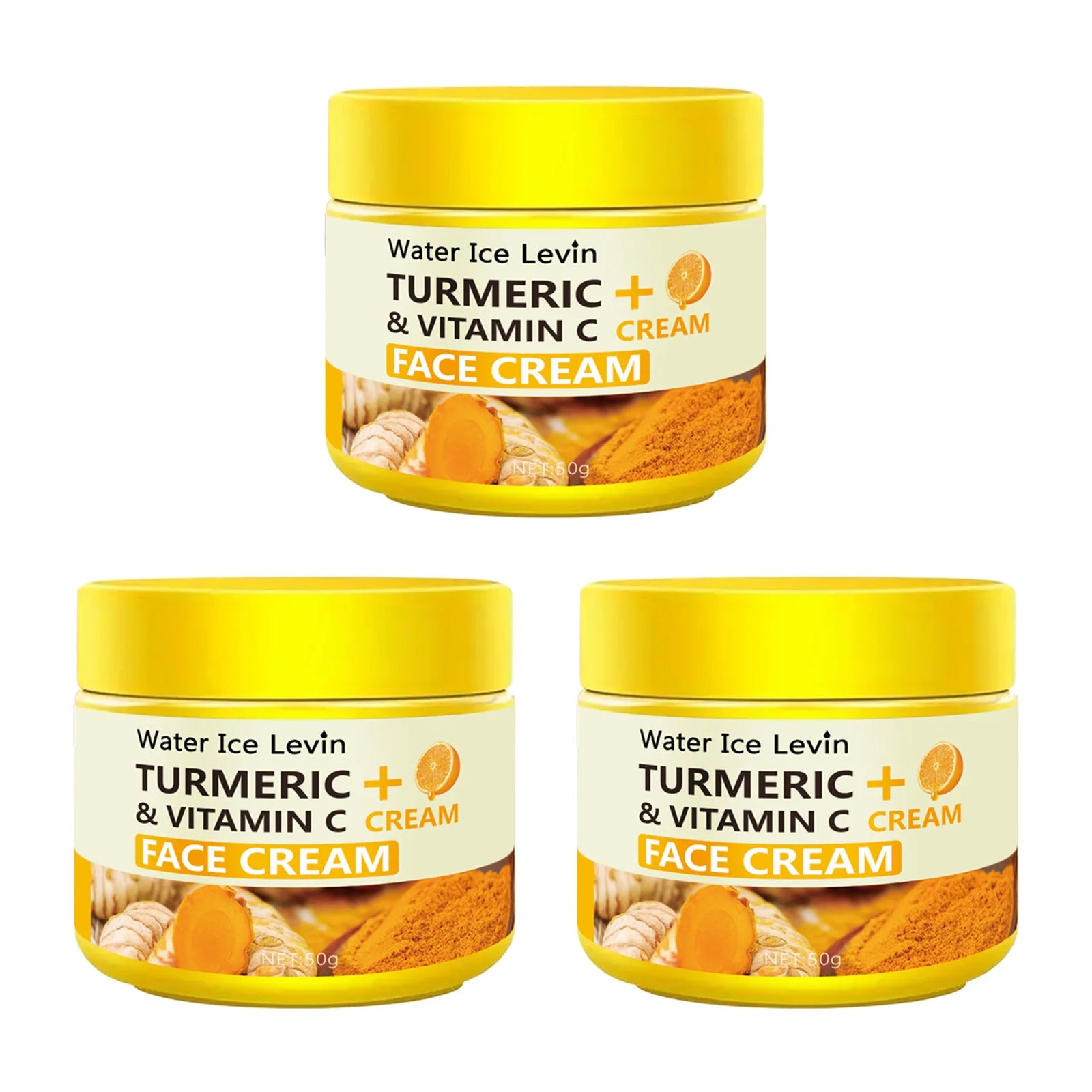 Turmeric Vitamin C Anti-Aging Cream Moisturizing Anti-Wrinkle Collagen Hyaluronic Acid Cream Skin Care Cosmetics 50g - BlissFully