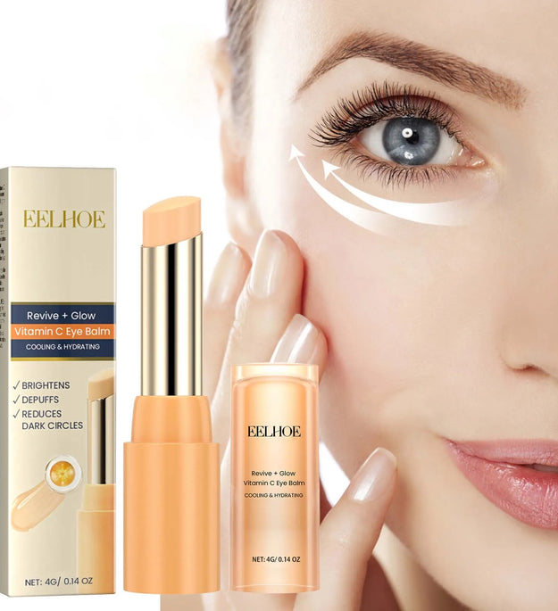 Vitamin C Eye Balm Moisturizing Eye Bag Removal Dark Circles Reduce Fine Lines Anti Puffiness Brightening Eye Cream Stick
