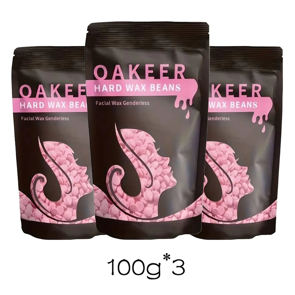 50g/100g Hard Wax Beans Solid Hair Remover No Strip Depilatory Hot Film Wax Bead Hair Removal for Full Body Bikini Leg Eyebrow