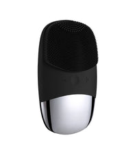 Square Electric Facial Cleansing Brush Silicone Rechargeable Introducer Beauty Device Ultrasonic Face Cleaning Massage Tool - BlissFully
