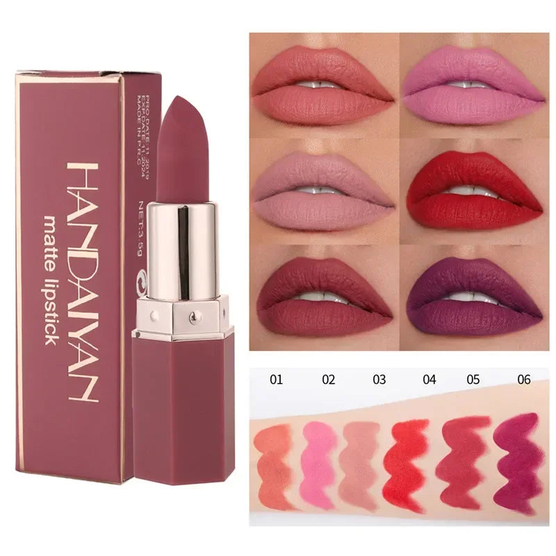 Matte Velvet Lipstick Waterproof Lasting Purple Tint Lip Gloss Non Stick Cup Moisturize Lipstick Not Fading Luxury Lips Makeup