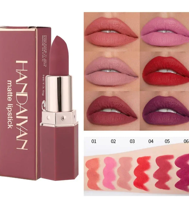 Matte Velvet Lipstick Waterproof Lasting Purple Tint Lip Gloss Non Stick Cup Moisturize Lipstick Not Fading Luxury Lips Makeup