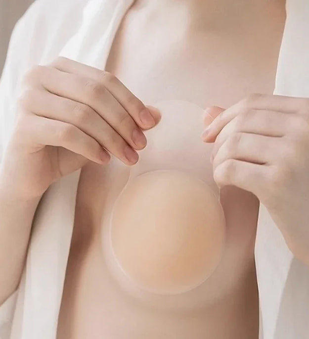 Reusable Women Breast Petals Lift Nipple Cover Invisible Petal Adhesive Strapless Backless Stick on Bra Silicone Breast Stickers