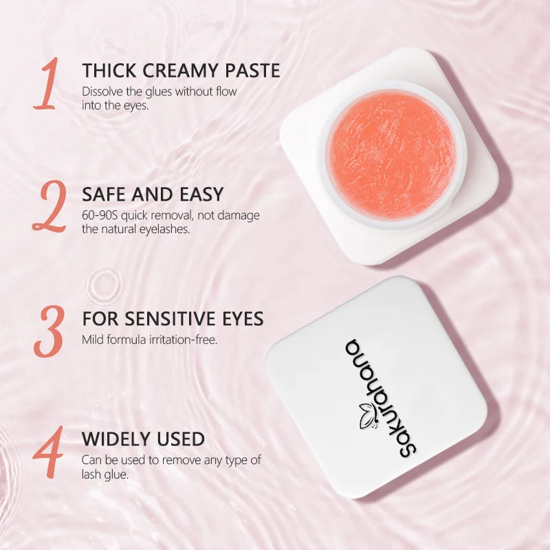 SAKURAHANA Eyelash Glue Remover Remover Gel Cream Korea Professional No Stimulation Remover Makeup Lash Glue Remover Cream
