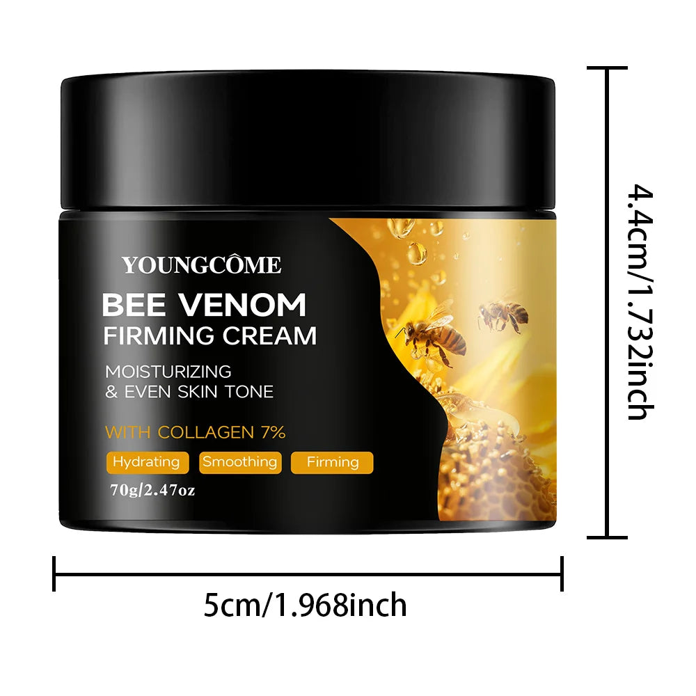 Premium Bee Venom Cream for Face & Neck - Collagen Boost, Skin Tightening, Natural Moisturizer for Sensitive Skin, Non-Greasy - BlissFully