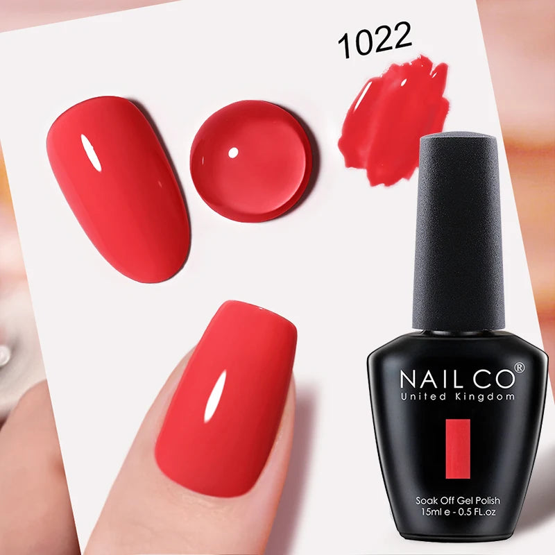 NAILCO 15ml Hema/TPO Free UV Gel Nail Polish Nail Art Manicure Nail Professionals Base Top Varnish Semi Permanent Vernis Nail