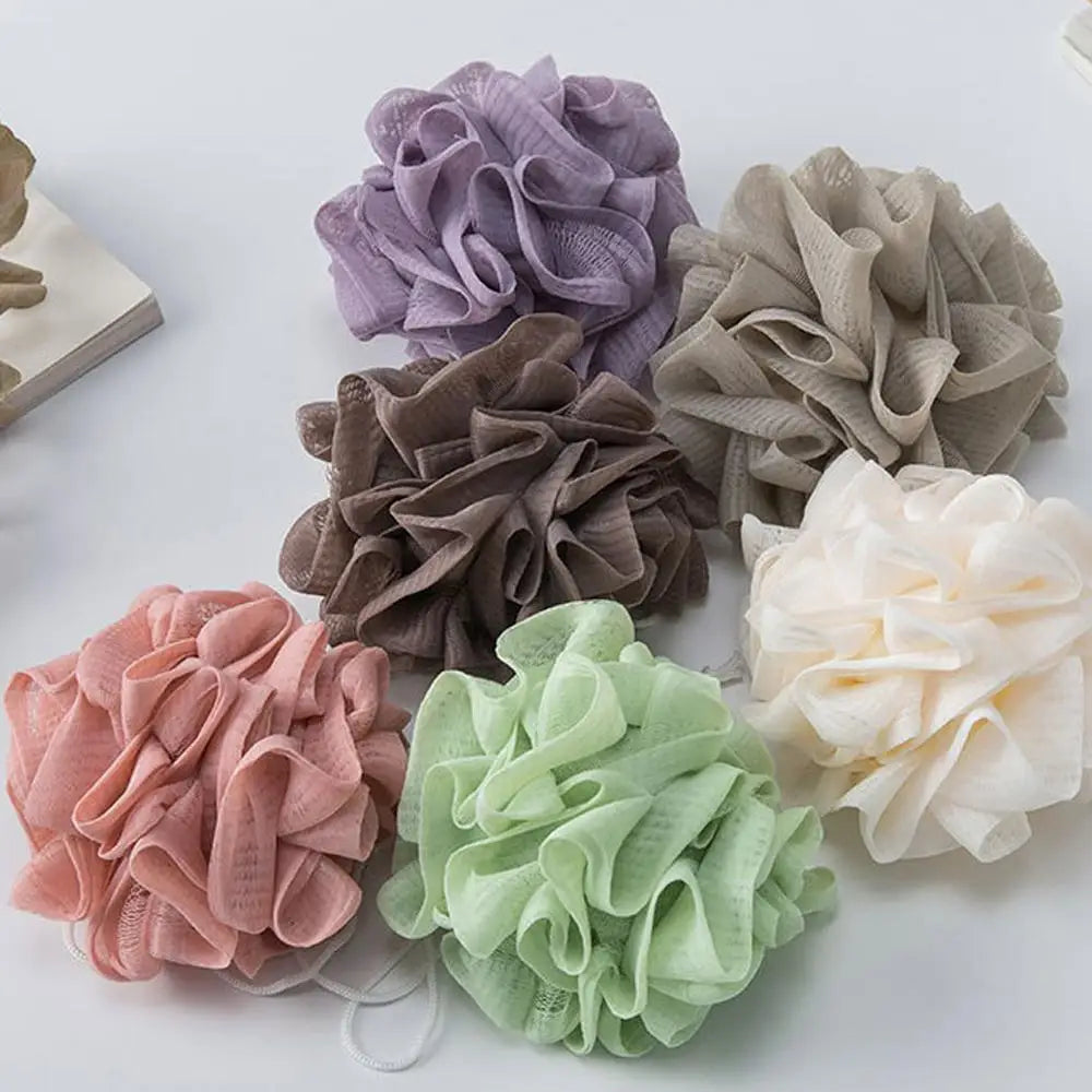 1PC Soft Loofah Sponge Bath Ball -2-in-1 Soap Dispenser And Body Scrub, Bathroom Exfoliating Shower Ball For Men Women