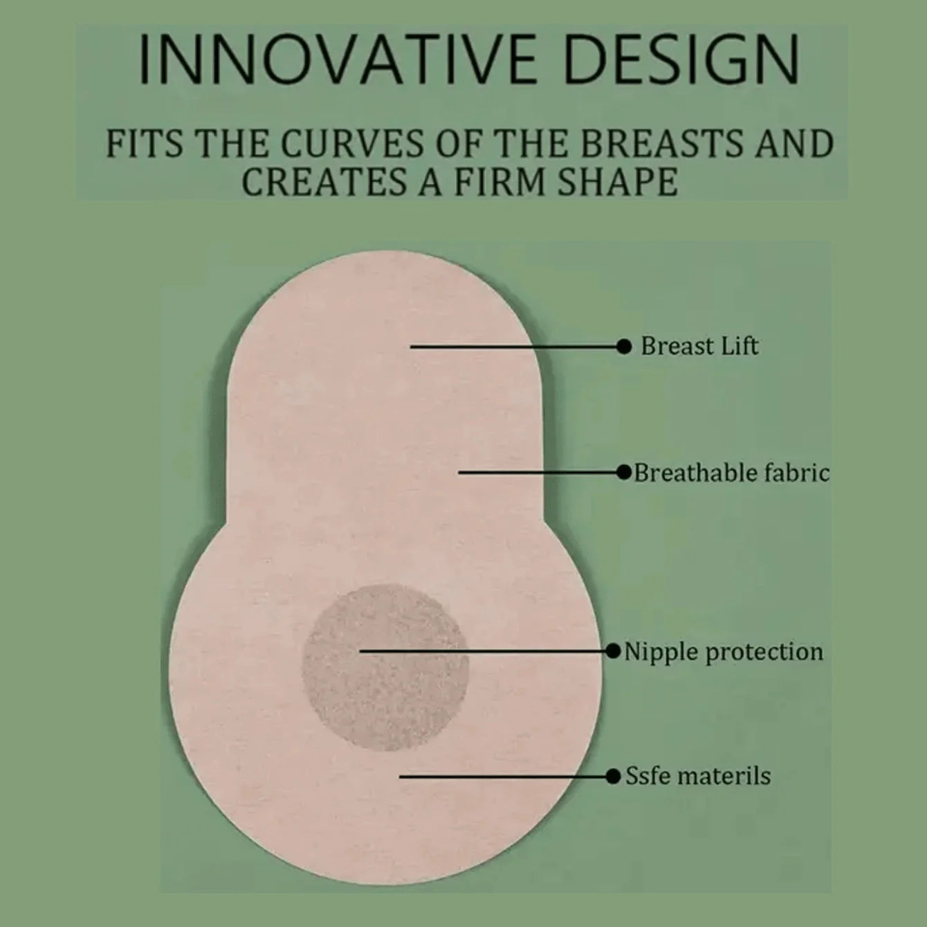 10-40pcs Invisible Nipple Stickers Non-Woven Fabric Lift Breast Pads Chest Bra Boob Patches Disposable Nipple Covers for Women