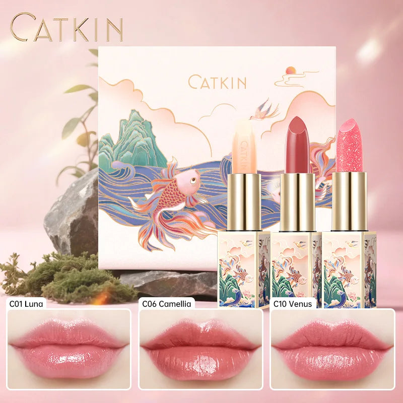 CATKIN SPARKLING LIP BALM MOONLIGHT COLOR-CHANGING LIP STICK - NEW SERIES