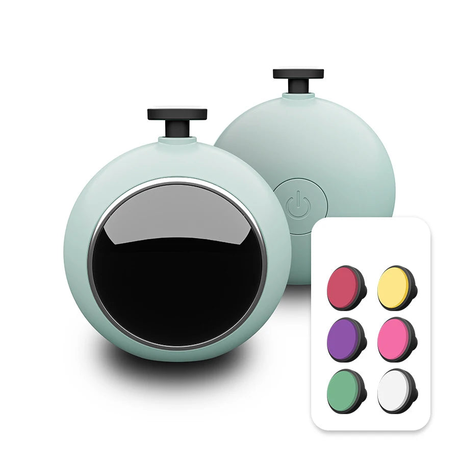 Professional Nail Care Kit Electric Nail File for Baby Adult Use, Safe Nail Grinder with LED Light, Manicure Pedicure Machine