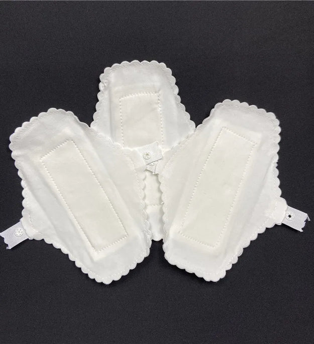 12Pcs/lot Thin Cloth Pads Soft Cotton Washable Feminine Panty Liners Sanitary Pads Napkin Daily Reusable Menstrual Hygiene Pads