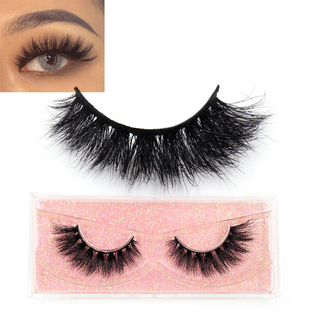 AMAOLASH Eyelashes Mink Eyelashes Thick Natural Long False Eyelashes 3D Mink Lashes High Volume Soft Dramatic Eye Lashes Makeup