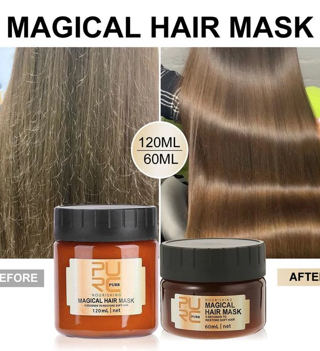 PURC 5 Seconds Magic Hair Mask Argan Oil Nourishing Smoothing Repair Damaged Frizz Masks Hair Care