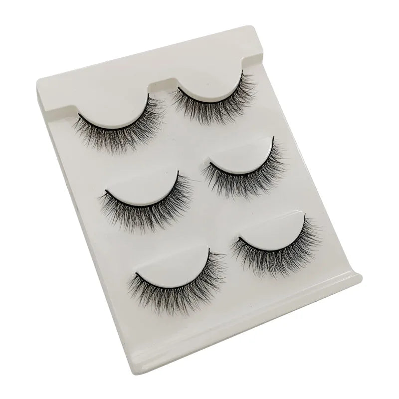 YSDO 3/5 Pairs 3D Mink False EyeLashes Winged Lashes Thick EyeLashes Makeup Fake EyeLashes Volume Lash Dramatic Mink EyeLashes