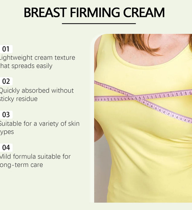 Breast Firming Cream Lifting Tightening Moisturizing Anti-Sagging Improves Elasticity Fast Absorbing for Women's Bust Care