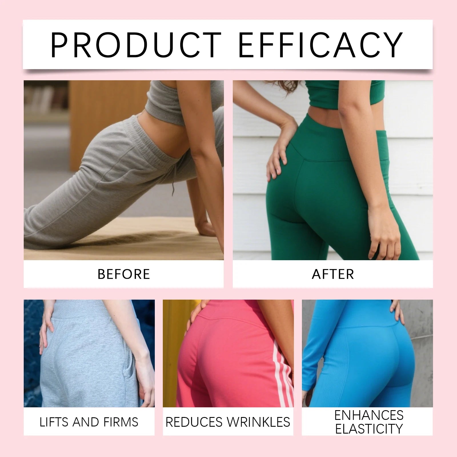 Professional Butt Lifting Cream Firming Hydrating Treatment for Smooth Skin Anti-Cellulite Tightening Collagen Centella Asiatica