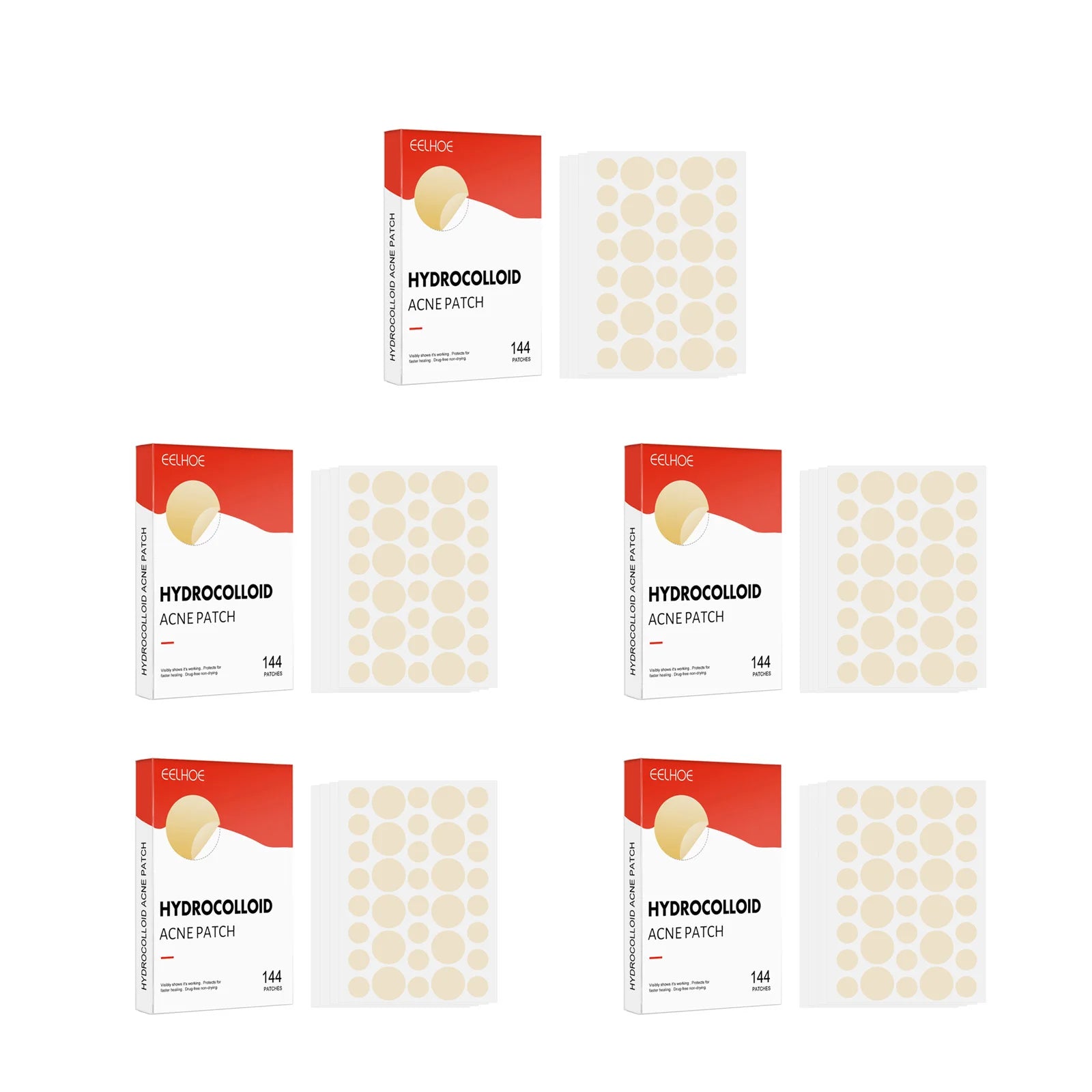 Hydrocolloid Acne Patches 2 Sizes Invisible Makeup-Friendly Pore Care Acne Pimple Patch Breathable for Comedones Treatment - BlissFully