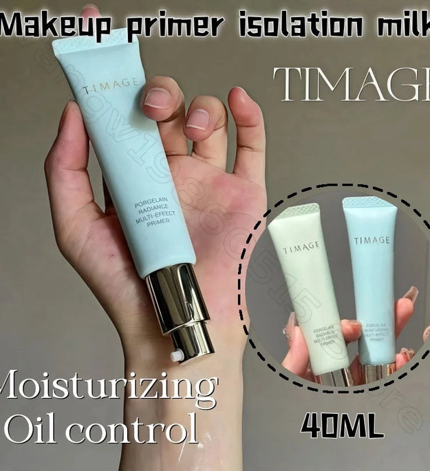 TIMAGE Makeup Primer Isolates Invisible Pores and Brightens Skin Complexion Cream Moisturizing Primer Does Not Take Off Makeup