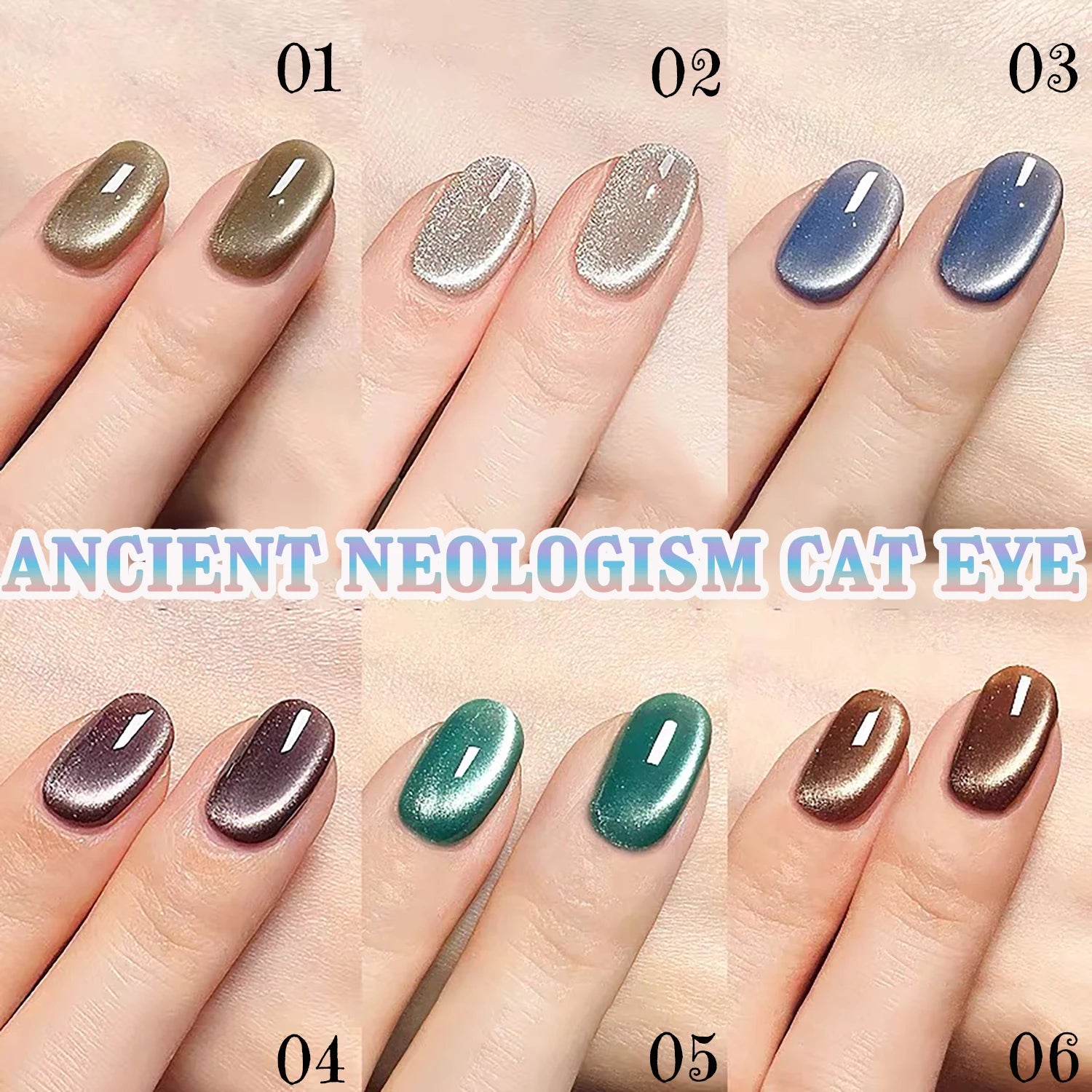 1-21pcs WS Japanese style Sparkling White Gel Nail Polish Fine Sparkling Pink Glitter Cat Eye Nail Gel Nail Art Home DIY