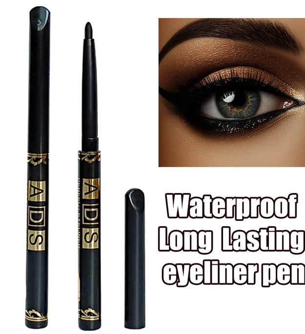 2Pcs Waterproof Black Brown Eyeliner Pencils-Smudge-Proof, Long-Lasting &Beginner-Friendly Smooth High Pigmented Punk Eye Makeup