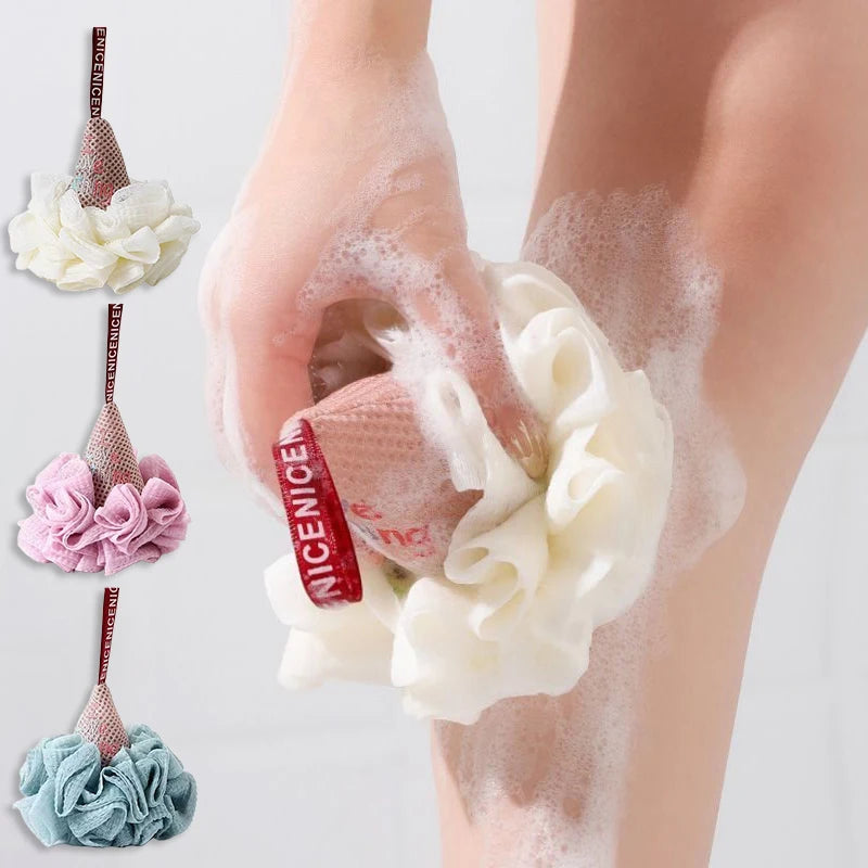 Men Women Bath Sponge Ice Cream Shape Exfoliating Loofah Body Scrubber Shower Cleaning Loofahs Bathroom Bathing Accessories