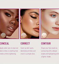 New Sponge Head Concealer for Dark Circles Freckles Acne Pigmentation and Blemishes Long Lasting Moisturizing Liquid Foundation - BlissFully