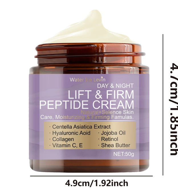 Firming Peptide Powerful Day and Night Cream, Brightening and Hydrating Skin Renewal Cream, Anti-Aging Facial Moisturizer - BlissFully
