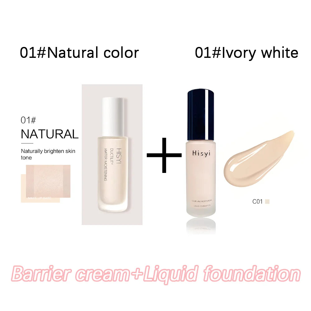 Liquid foundation naturally covers flaws without sticking powder, plain face cream, transparent foundation, conceals blemishes - BlissFully