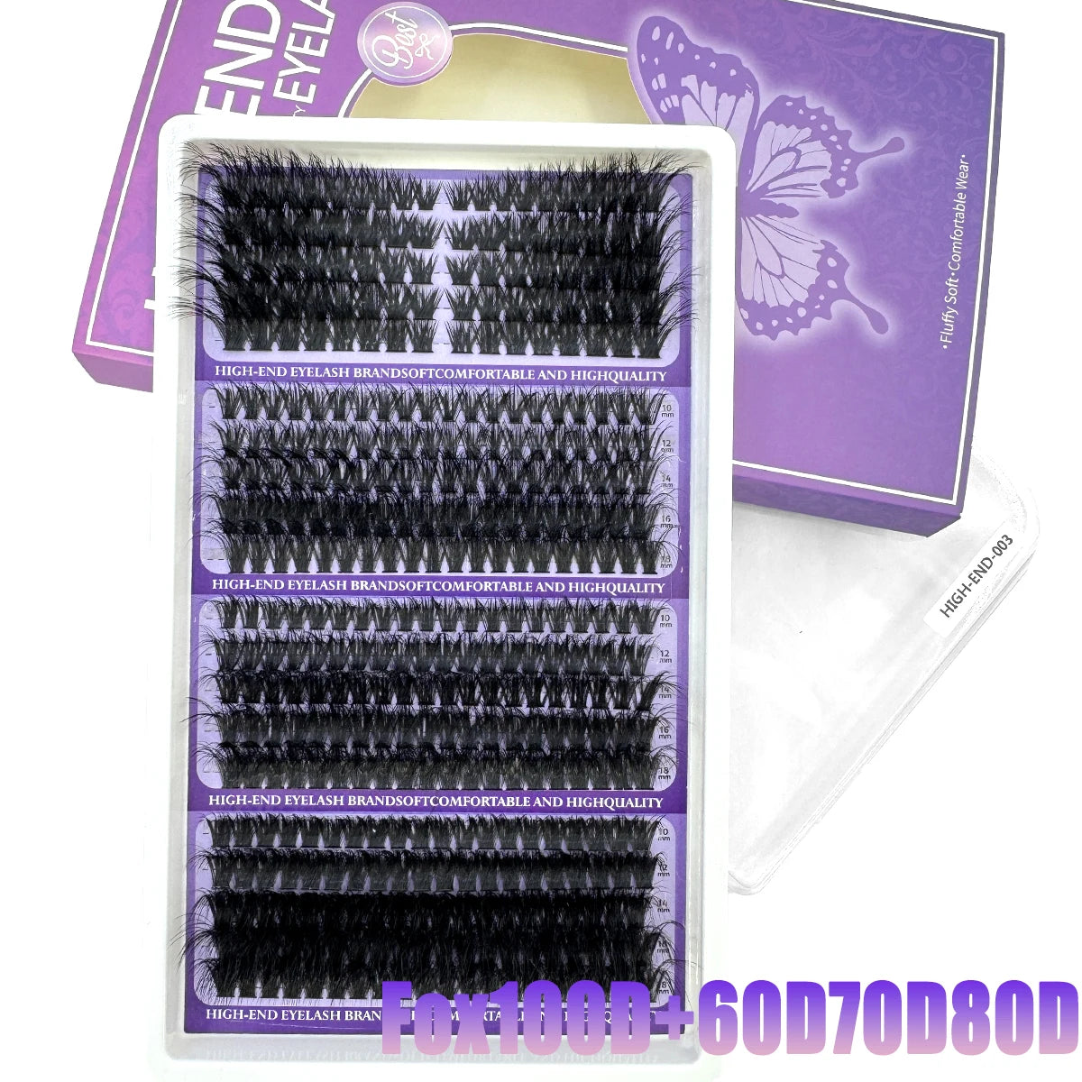 20Rows Lash Spikes Eyelash Clusters Volume Individual Lashes Wispy Eyelashes DIY Spiky Lash Extension Manga Clusters Eyelashes